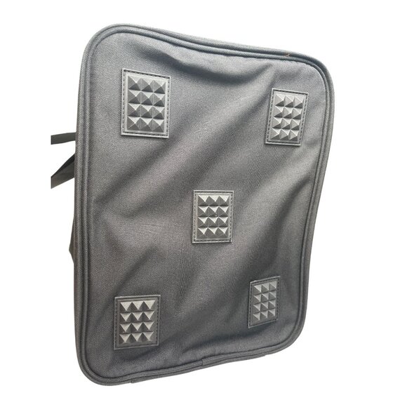 Petrie Black Riding Boot Bag W/ Orange Lining & Adjustable Strap C102 - Picture 7 of 9